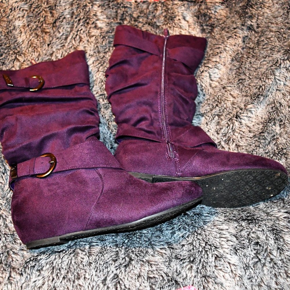 Shiekh Super Soft Purple Boots Size 9